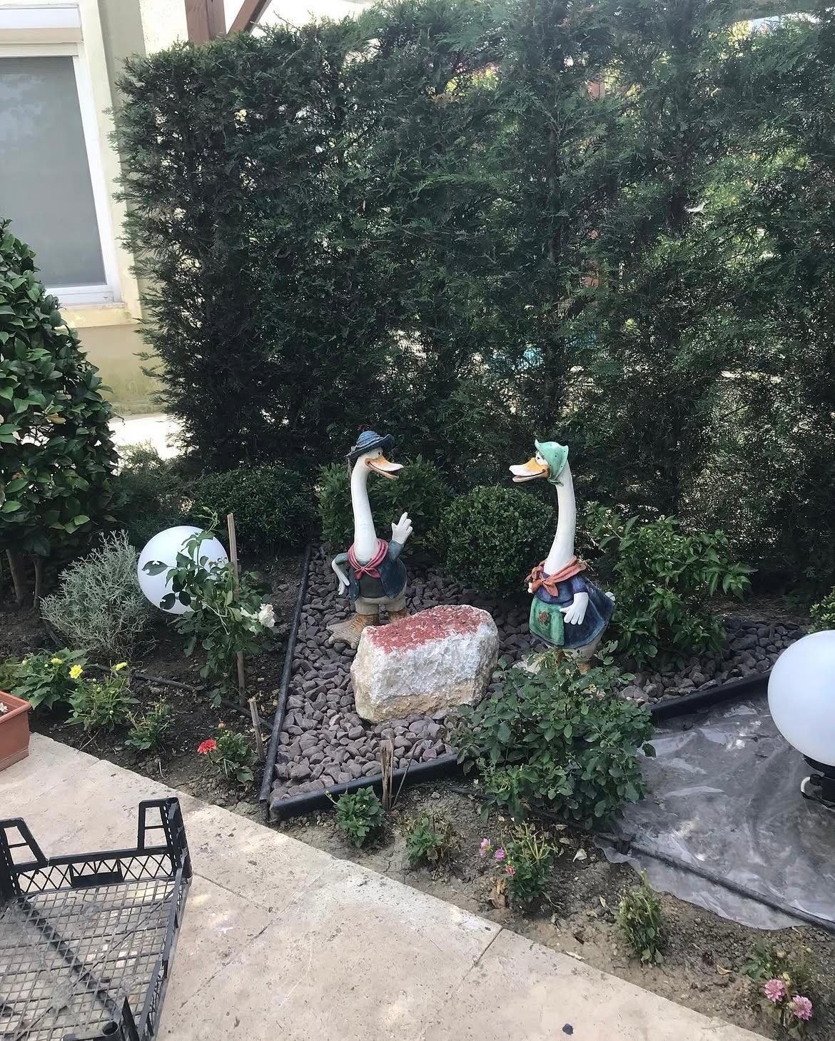 Arnavutköy Gölpark Villa Bahçesi dekoratif taş uygulamaları